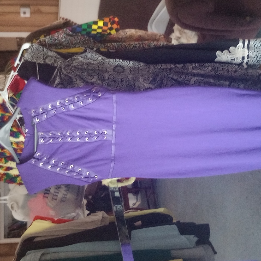 Purple Midi Dress